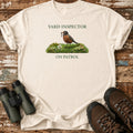Yard Inspector On Patrol American Robin Birding T-Shirt