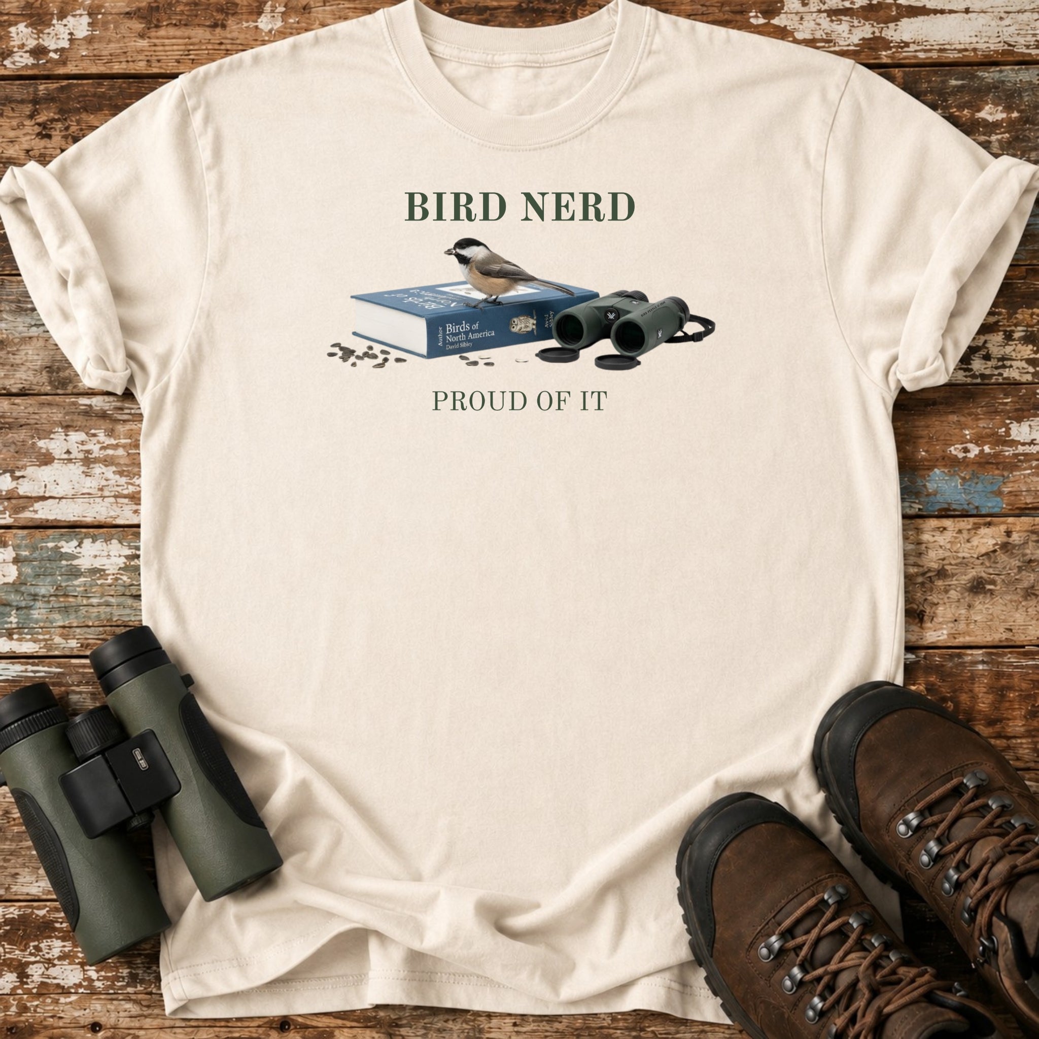 Bird Nerd Proud Of It Black-Capped Chickadee T-Shirt