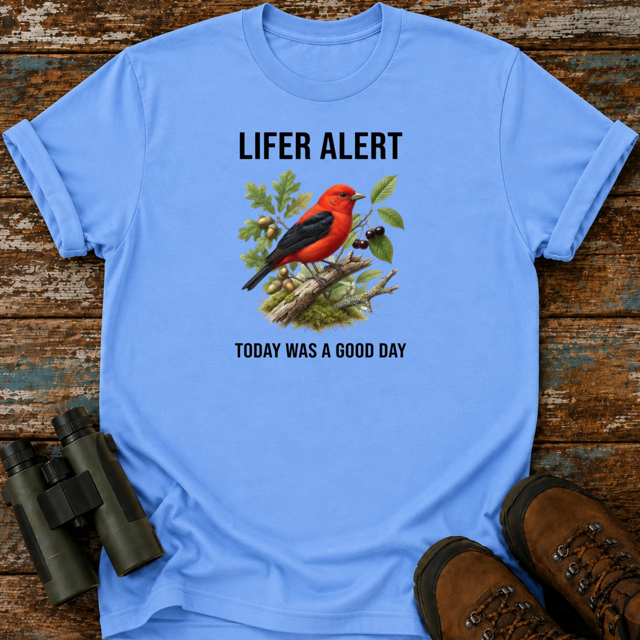 Lifer Alert Scarlet Tanager Birding T-Shirt