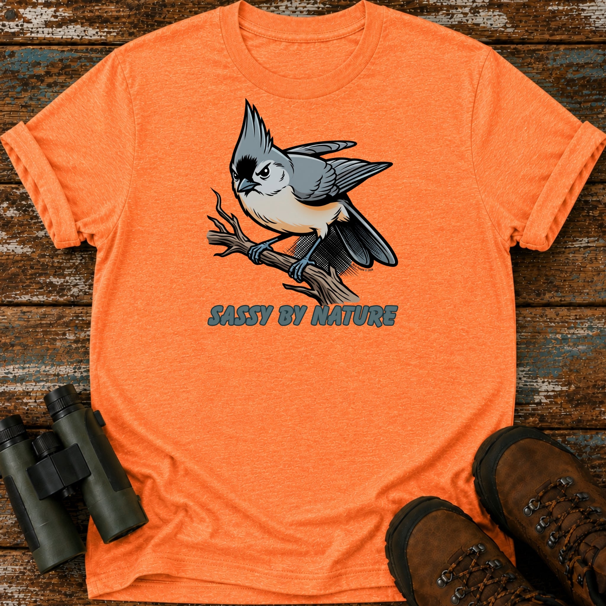 Sassy By Nature Tufted Titmouse T-Shirt
