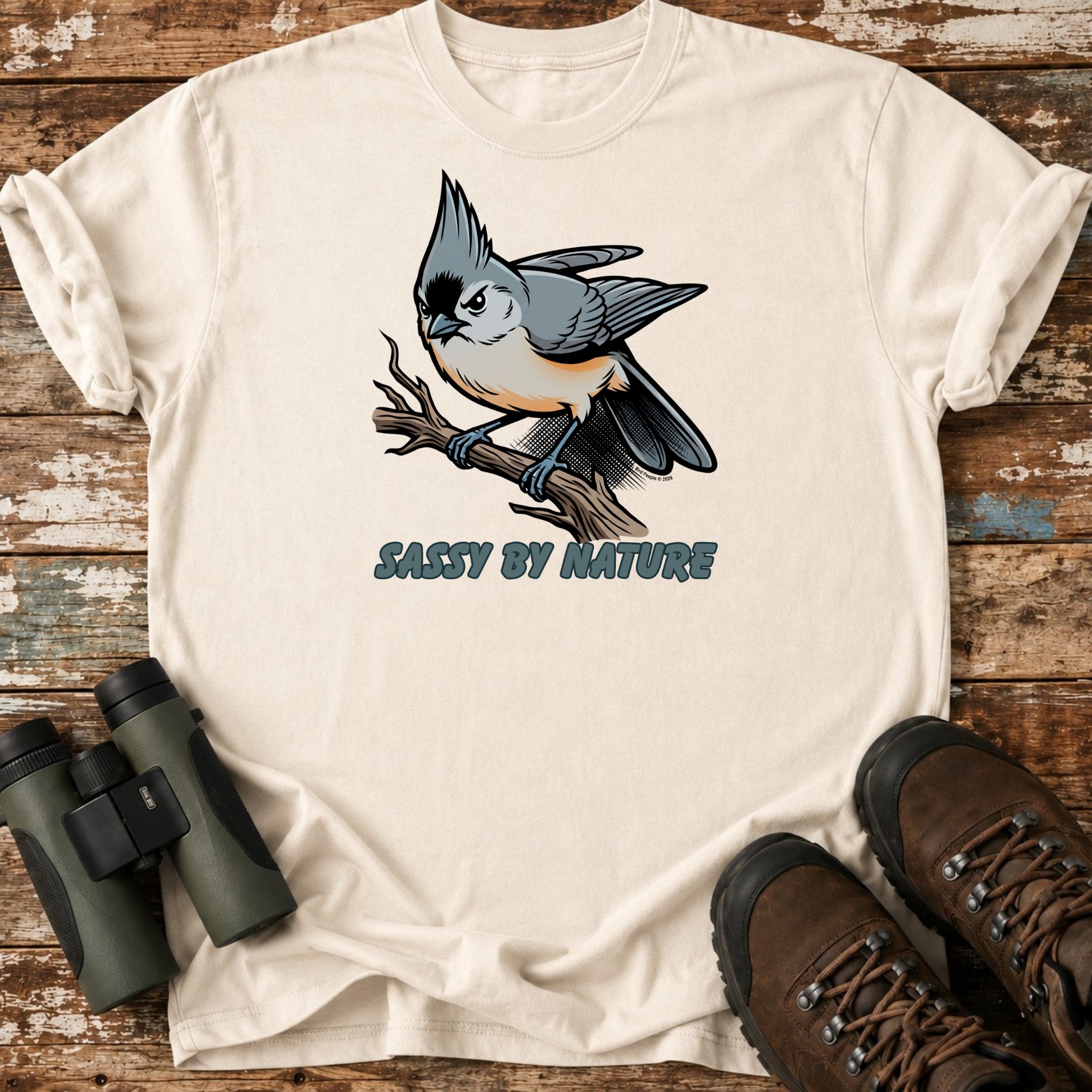 Sassy By Nature Tufted Titmouse T-Shirt