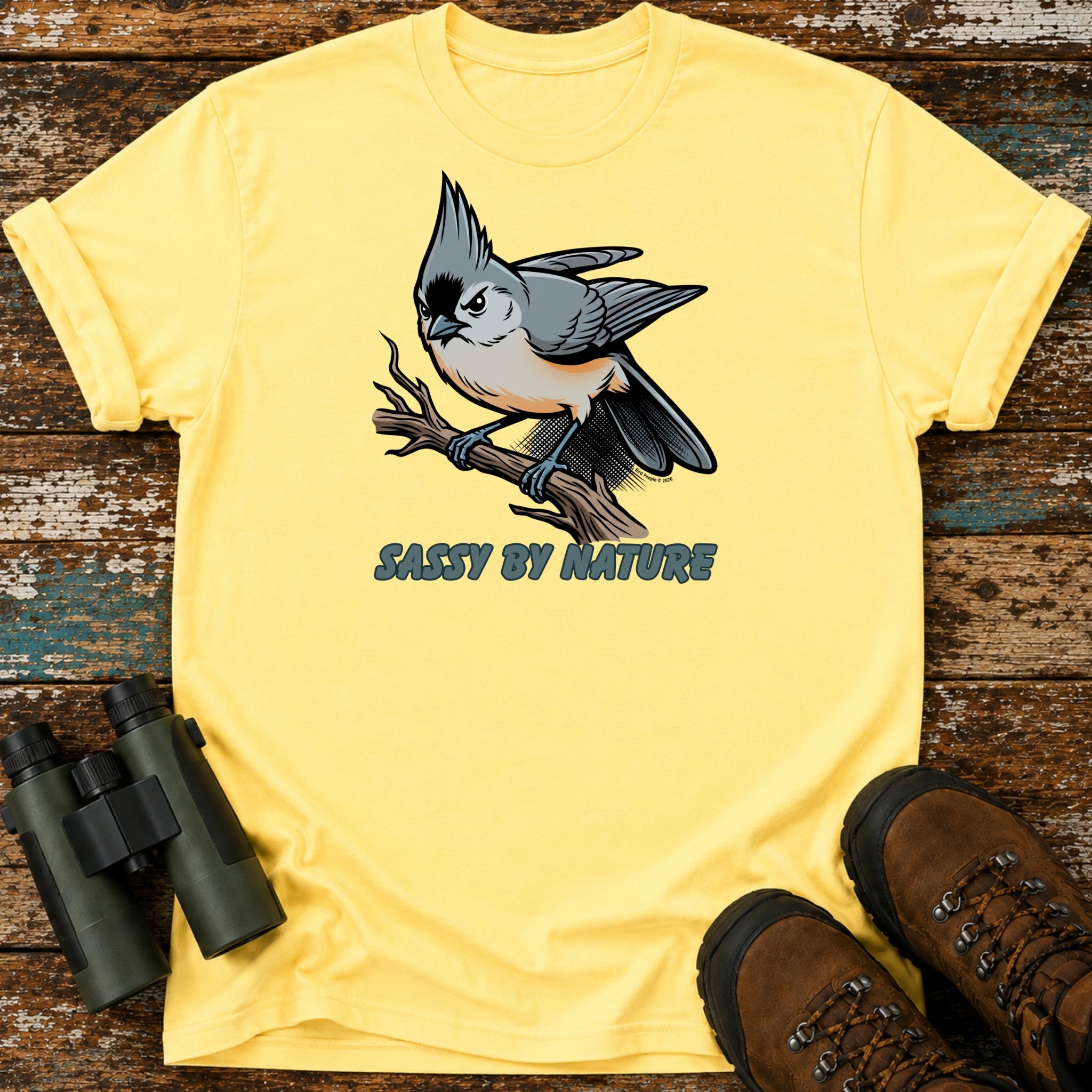 Sassy By Nature Tufted Titmouse T-Shirt