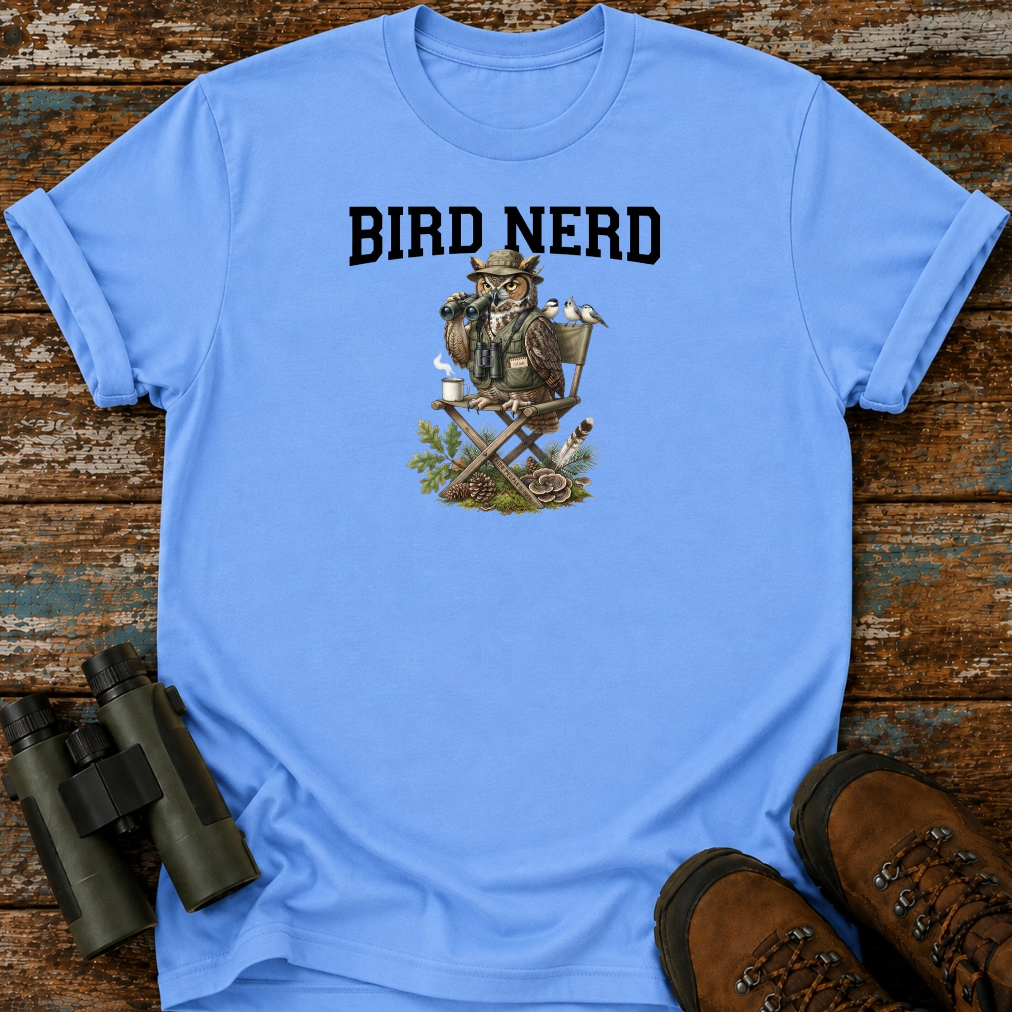 Bird Nerd Owl Birder Birding T-Shirt