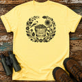 Boho Black-Capped Chickadee Sunflower Seed Birding T-Shirt