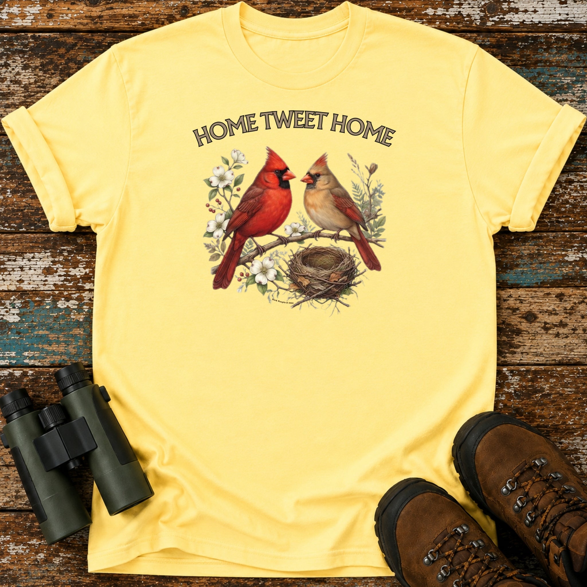 Home Tweet Home Cardinal T-Shirt – Birding Housewarming Tee
