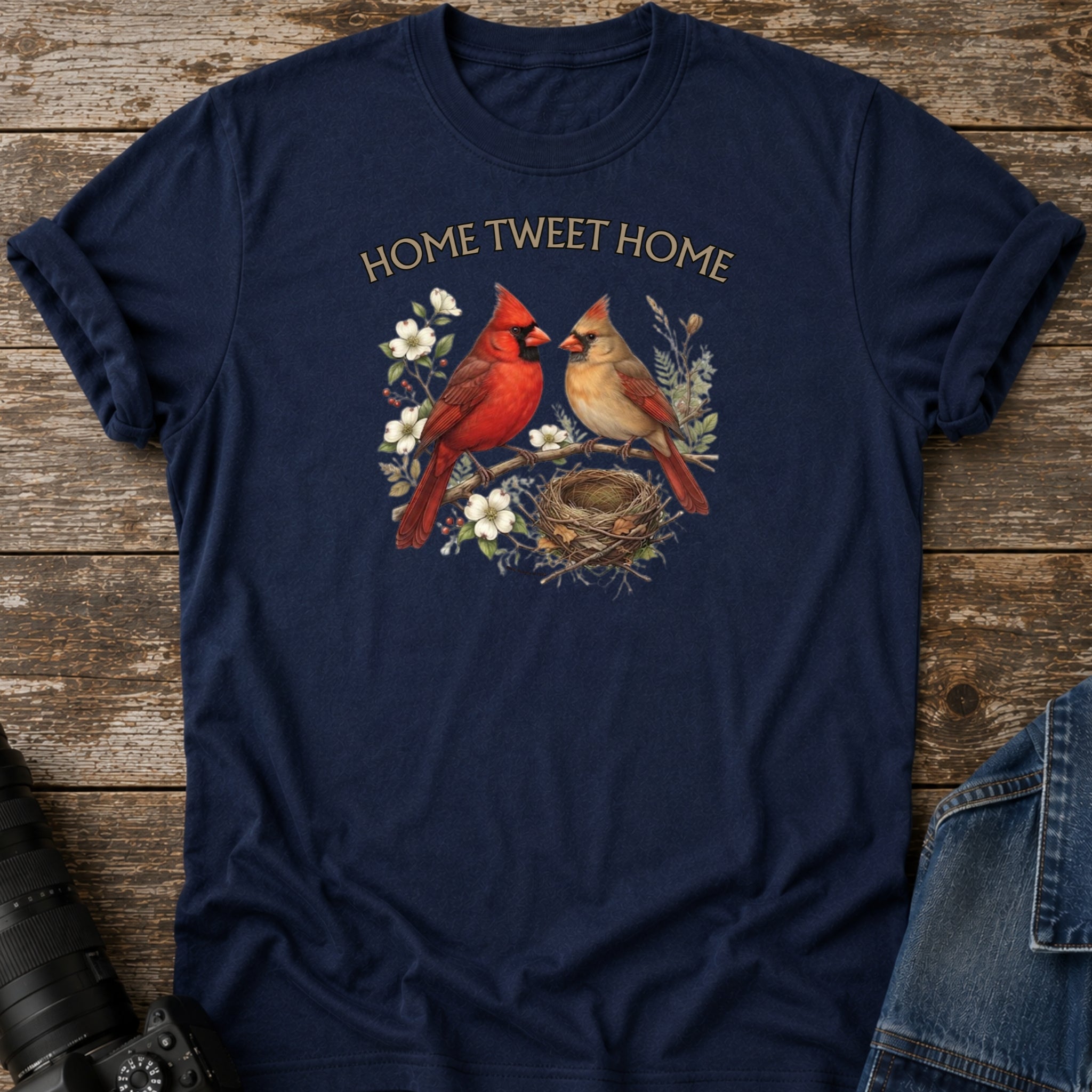 Home Tweet Home Cardinal T-Shirt – Birding Housewarming Tee