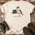 Flight Instructor Tufted Titmouse T-Shirt – Funny Vintage Aviator Tee