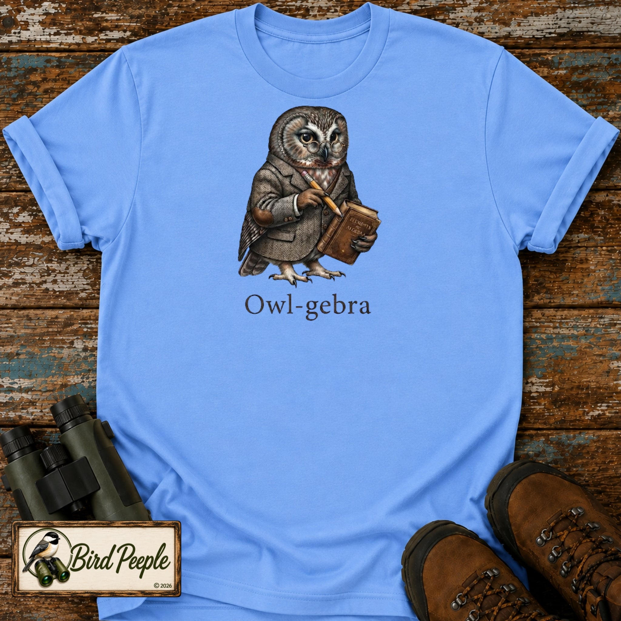 Owl-gebra T-Shirt – Funny Professor Owl Math Tee