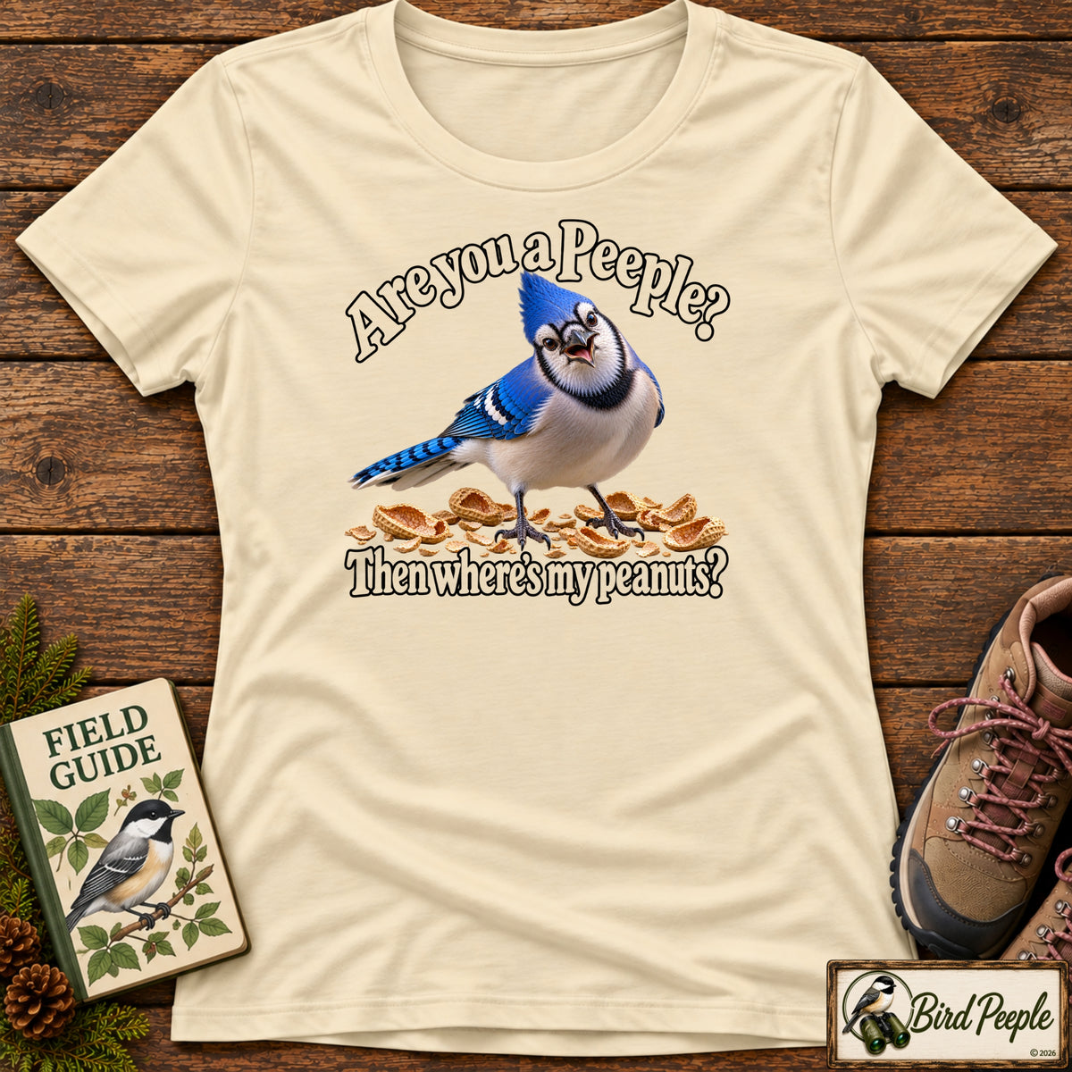 Women’s Birdwatching T-Shirt | BELLA+CANVAS 6004 product image by Bird Peeple