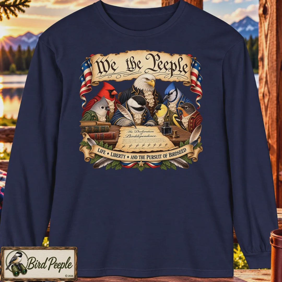 We the People Birds Long Sleeve Shirt – Patriotic Bird Lover Tee